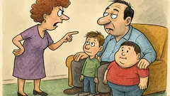 Виц: Скъпи, ти делиш децата!