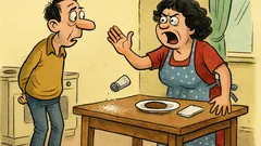 Виц: „Скъпи, разсипах солта…“