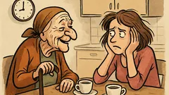 Виц: Оплаквам се на баба за мъжа