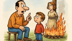 Виц: Тате, как се запознахте с мама?